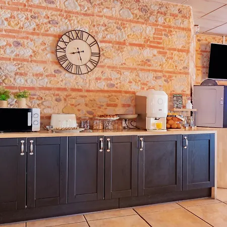 מלון Logis Mar I Sol - Restaurant En Bord De סן סיפריאן